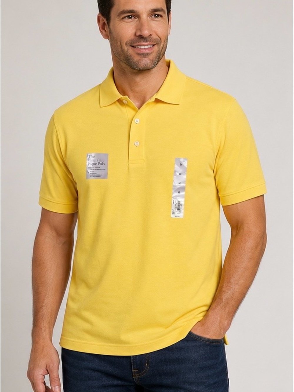 croft & barrow Men's Bright Yellow Polo Shirt